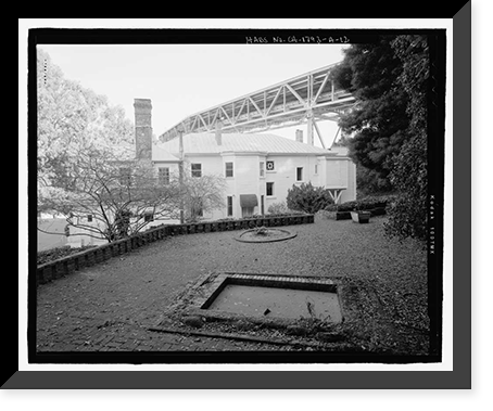 Historic Framed Print, Naval Training Station, Senior Officers' Quarters District, Naval Station Treasure Island, Yerba Buena Island, San Francisco, San Francisco County, CA - 12,  17-7/8" x 21-7/8"