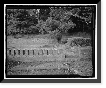 Historic Framed Print, Naval Training Station, Senior Officers' Quarters District, Naval Station Treasure Island, Yerba Buena Island, San Francisco, San Francisco County, CA - 16,  17-7/8" x 21-7/8"