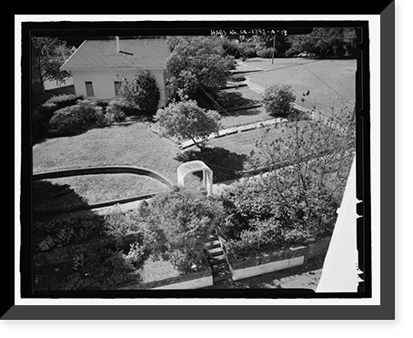 Historic Framed Print, Naval Training Station, Senior Officers' Quarters District, Naval Station Treasure Island, Yerba Buena Island, San Francisco, San Francisco County, CA - 19,  17-7/8" x 21-7/8"