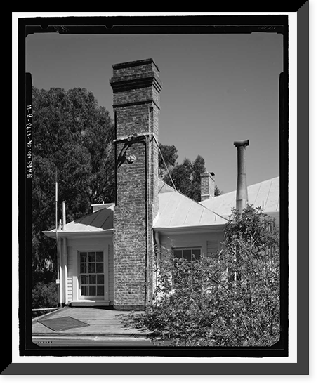 Historic Framed Print, Naval Training Station, Senior Officers' Quarters District, Quarters No. 1, Naval Station Treasure Island, 1 Whiting Way, Yerb, San Francisco, San Francisco County, CA - 11,  17-7/8" x 21-7/8"