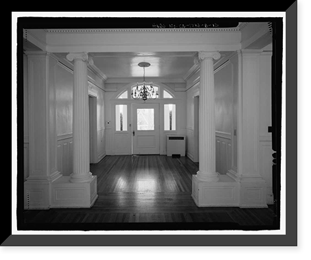 Historic Framed Print, Naval Training Station, Senior Officers' Quarters District, Quarters No. 1, Naval Station Treasure Island, 1 Whiting Way, Yerb, San Francisco, San Francisco County, CA - 12,  17-7/8" x 21-7/8"