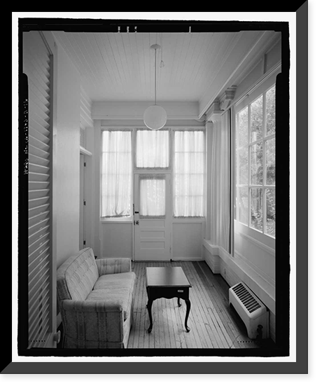 Historic Framed Print, Naval Training Station, Senior Officers' Quarters District, Quarters No. 1, Naval Station Treasure Island, 1 Whiting Way, Yerb, San Francisco, San Francisco County, CA - 16,  17-7/8" x 21-7/8"
