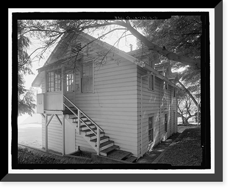 Historic Framed Print, Naval Training Station, Senior Officers' Quarters District, Building No. 230, Naval Station Treasure Island, Yerba Buena Island, San Francisco, San Francisco County, CA - 2,  17-7/8" x 21-7/8"
