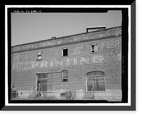 Historic Framed Print, James K. Hill & Sons Pickle Works, 1001-1007 East First Street, Los Angeles, Los Angeles County, CA - 11,  17-7/8" x 21-7/8"