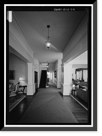 Historic Framed Print, Washington Place, 320 South Beretania Street, Honolulu, Honolulu County, HI - 26,  17-7/8" x 21-7/8"