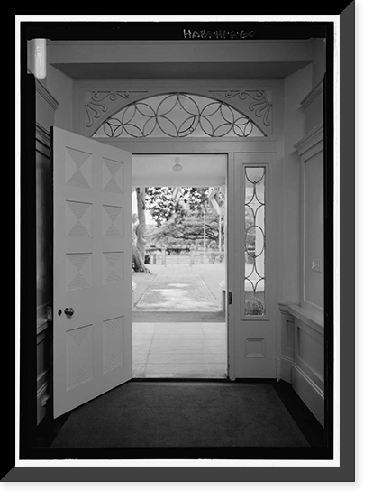 Historic Framed Print, Washington Place, 320 South Beretania Street, Honolulu, Honolulu County, HI - 32,  17-7/8" x 21-7/8"