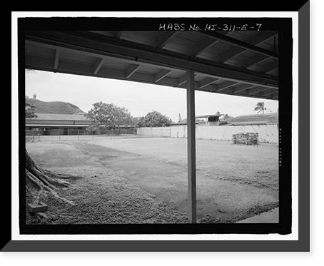 Historic Framed Print, U.S. Marine Corps Base Hawaii, Kaneohe Bay, Gunnery School, Bingham Way between Minteer Street & Lawrence Road, Kaneohe, Honolulu County, HI - 7,  17-7/8" x 21-7/8"