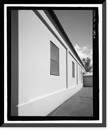 Historic Framed Print, U.S. Naval Base, Pearl Harbor, Inert Ammunition Storehouses, Avocet and Kingfisher Streets, Pearl Harbor, Honolulu County, HI - 4,  17-7/8" x 21-7/8"