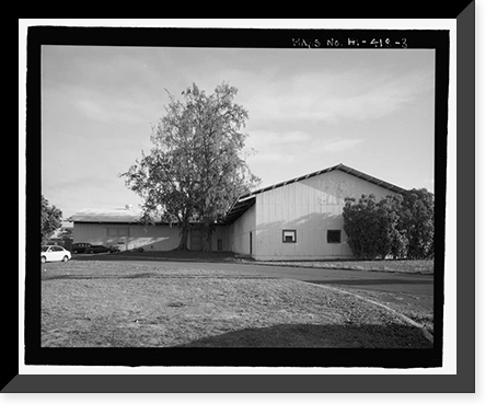 Historic Framed Print, U.S. Naval Base, Pearl Harbor, Naval Air Base Temporary Storehouse, Avoget Street and Ranger Loop, Pearl Harbor, Honolulu County, HI - 3,  17-7/8" x 21-7/8"
