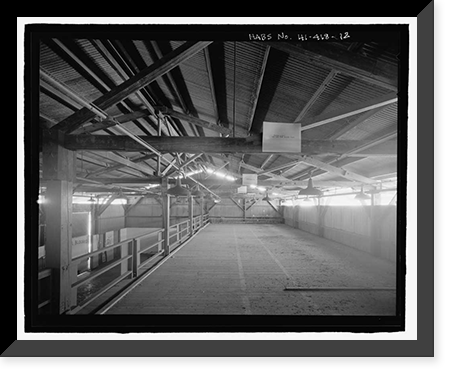 Historic Framed Print, U.S. Naval Base, Pearl Harbor, Naval Air Base Temporary Storehouse, Avoget Street and Ranger Loop, Pearl Harbor, Honolulu County, HI - 12,  17-7/8" x 21-7/8"