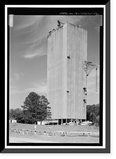 Historic Framed Print, Marshall Space Flight Center, Saturn V Dynamic Test Facility, East Test Area, Huntsville vicinity, Madison County, AL - 5,  17-7/8" x 21-7/8"