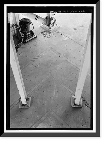 Historic Framed Print, Marshall Space Flight Center, Saturn V Dynamic Test Facility, East Test Area, Huntsville vicinity, Madison County, AL - 15,  17-7/8" x 21-7/8"