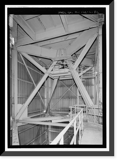 Historic Framed Print, Marshall Space Flight Center, Saturn V Dynamic Test Facility, East Test Area, Huntsville vicinity, Madison County, AL - 45,  17-7/8" x 21-7/8"