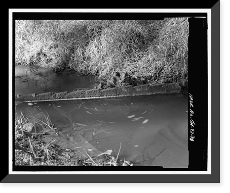 Historic Framed Print, Arthur Holmes Merry Generator House, Signal Lake North of Range Road, Fort Gordon, Richmond County, GA - 9,  17-7/8" x 21-7/8"