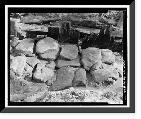 Historic Framed Print, Arthur Holmes Merry Generator House, Signal Lake North of Range Road, Fort Gordon, Richmond County, GA - 12,  17-7/8" x 21-7/8"