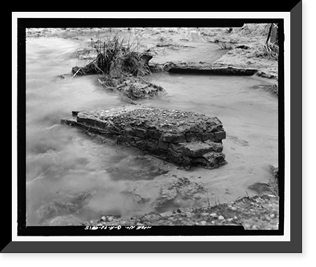 Historic Framed Print, Arthur Holmes Merry Generator House, Signal Lake North of Range Road, Fort Gordon, Richmond County, GA - 15,  17-7/8" x 21-7/8"