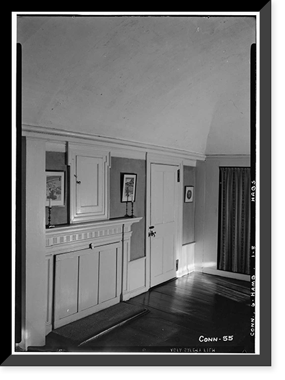 Historic Framed Print, Captain Johnson House, Hamburg Cove, Hamburg, New London County, CT - 3,  17-7/8" x 21-7/8"