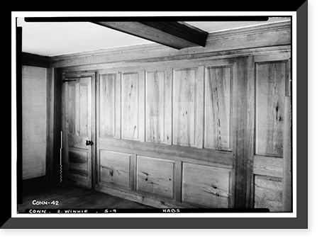 Historic Framed Print, Samuel Moore House, Station 48 - Main Street, Windsor Hill, Hartford County, CT - 3,  17-7/8" x 21-7/8"