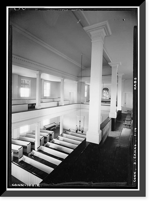 Historic Framed Print, Congregational Church, South Canaan, Litchfield County, CT - 5,  17-7/8" x 21-7/8"