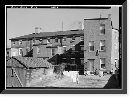 Historic Framed Print, Wheat Row, 1315-1321 Fourth Street Southwest, Washington, District of Columbia, DC - 2,  17-7/8" x 21-7/8"