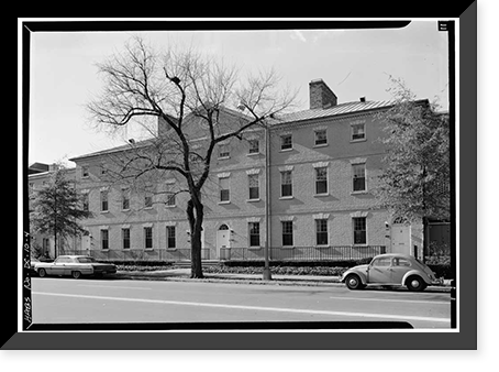 Historic Framed Print, Wheat Row, 1315-1321 Fourth Street Southwest, Washington, District of Columbia, DC - 4,  17-7/8" x 21-7/8"