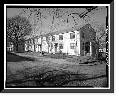 Historic Framed Print, John Hope Homes, Building B-1, 338 Spelman Lane (Originally Leonard Street), Atlanta, Fulton County, GA - 5,  17-7/8" x 21-7/8"
