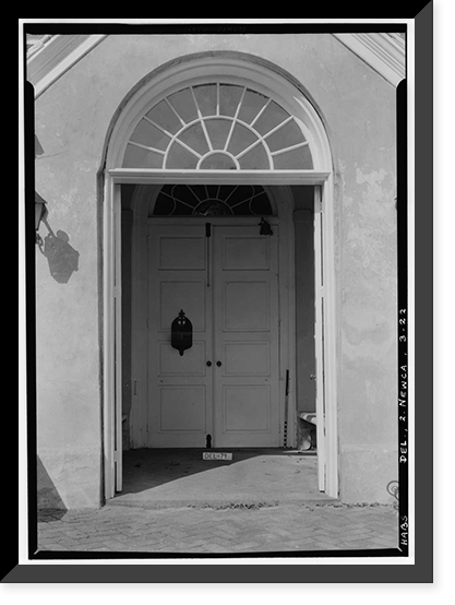 Historic Framed Print, Immanuel Church (Episcopal), The Green, New Castle, New Castle County, DE - 2,  17-7/8" x 21-7/8"
