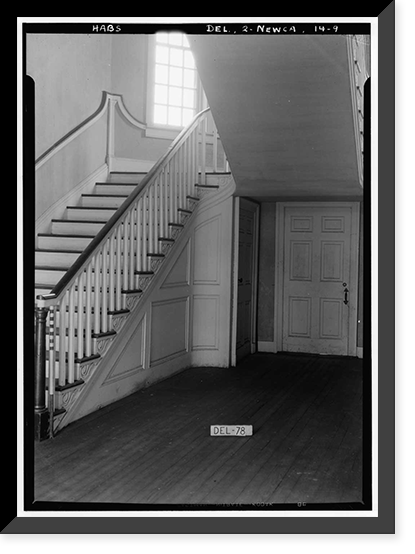Historic Framed Print, Old Academy Building, The Green, New Castle, New Castle County, DE - 4,  17-7/8" x 21-7/8"