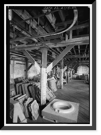 Historic Framed Print, Continental Gin Company, Prattville, Autauga County, AL - 15,  17-7/8" x 21-7/8"