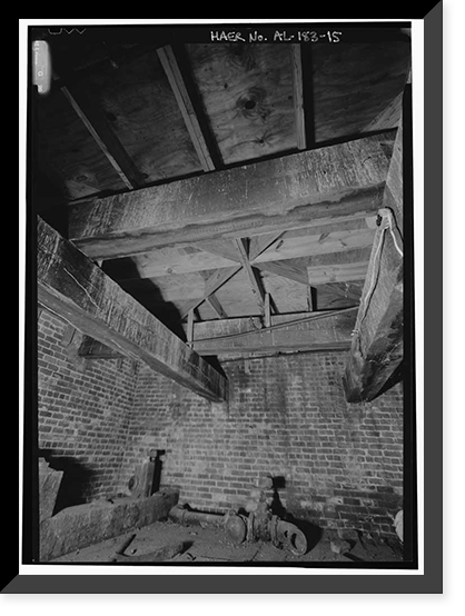 Historic Framed Print, Prattville Manufacturing Company, Number One, 242 South Court Street, Prattville, Autauga County, AL - 15,  17-7/8" x 21-7/8"