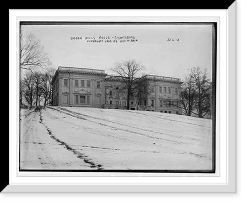 Historic Framed Print, Ogden Mills House, Staatsburg,  17-7/8" x 21-7/8"