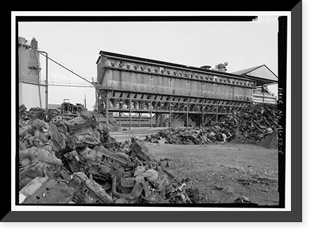 Historic Framed Print, United States Pipe & Foundry Company Plant, 2023 St. Louis Avenue at I-20/59, Bessemer, Jefferson County, AL - 6,  17-7/8" x 21-7/8"