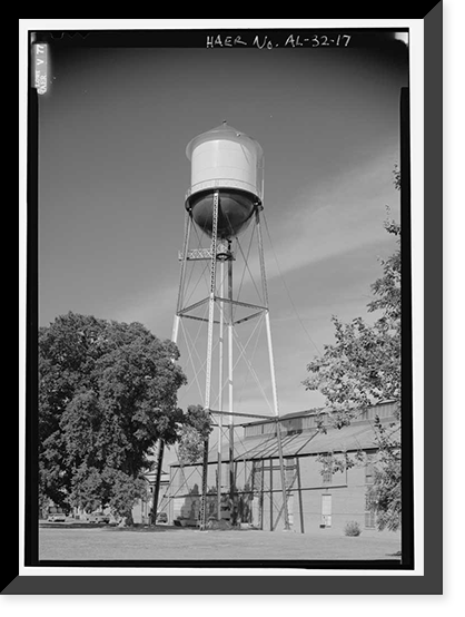 Historic Framed Print, United States Pipe & Foundry Company Plant, 2023 St. Louis Avenue at I-20/59, Bessemer, Jefferson County, AL - 17,  17-7/8" x 21-7/8"