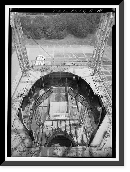 Historic Framed Print, Marshall Space Flight Center, Saturn Propulsion & Structural Test Facility, East Test Area, Huntsville vicinity, Madison County, AL - 9,  17-7/8" x 21-7/8"