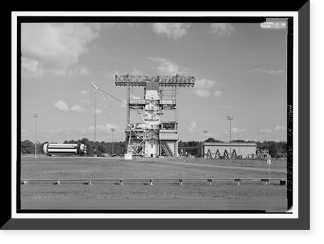Historic Framed Print, Marshall Space Flight Center, Saturn Propulsion & Structural Test Facility, East Test Area, Huntsville vicinity, Madison County, AL - 35,  17-7/8" x 21-7/8"