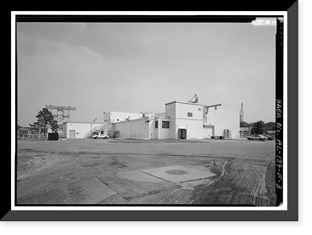 Historic Framed Print, Marshall Space Flight Center, East Test Area, Block House, Huntsville vicinity, Madison County, AL - 3,  17-7/8" x 21-7/8"