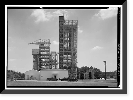 Historic Framed Print, Marshall Space Flight Center, East Test Area, Cold Calibration Test Stand, Huntsville vicinity, Madison County, AL,  17-7/8" x 21-7/8"