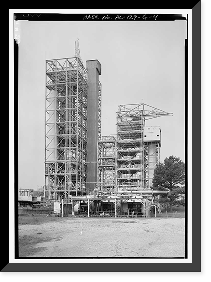 Historic Framed Print, Marshall Space Flight Center, East Test Area, Cold Calibration Test Stand, Huntsville vicinity, Madison County, AL - 4,  17-7/8" x 21-7/8"