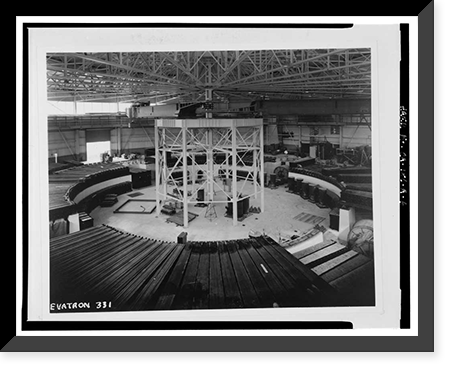 Historic Framed Print, University of California Radiation Laboratory, Bevatron, 1 Cyclotron Road, Berkeley, Alameda County, CA - 6,  17-7/8" x 21-7/8"