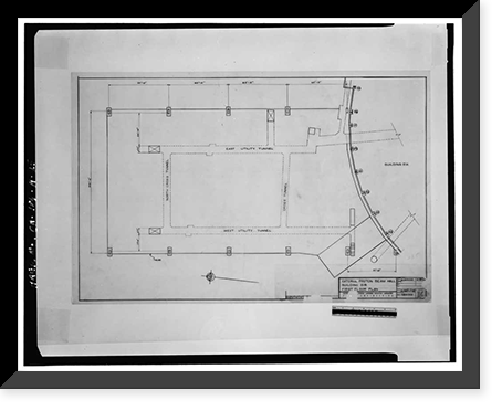 Historic Framed Print, University of California Radiation Laboratory, Bevatron, 1 Cyclotron Road, Berkeley, Alameda County, CA - 25,  17-7/8" x 21-7/8"