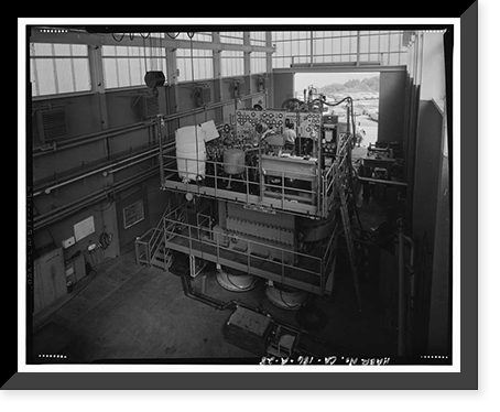 Historic Framed Print, University of California Radiation Laboratory, Bevatron, 1 Cyclotron Road, Berkeley, Alameda County, CA - 28,  17-7/8" x 21-7/8"