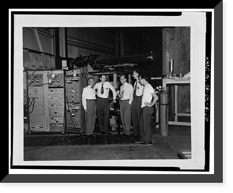 Historic Framed Print, University of California Radiation Laboratory, Bevatron, 1 Cyclotron Road, Berkeley, Alameda County, CA - 34,  17-7/8" x 21-7/8"