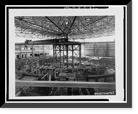 Historic Framed Print, University of California Radiation Laboratory, Bevatron, 1 Cyclotron Road, Berkeley, Alameda County, CA - 52,  17-7/8" x 21-7/8"