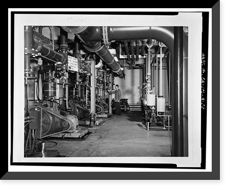 Historic Framed Print, University of California Radiation Laboratory, Bevatron, 1 Cyclotron Road, Berkeley, Alameda County, CA - 58,  17-7/8" x 21-7/8"