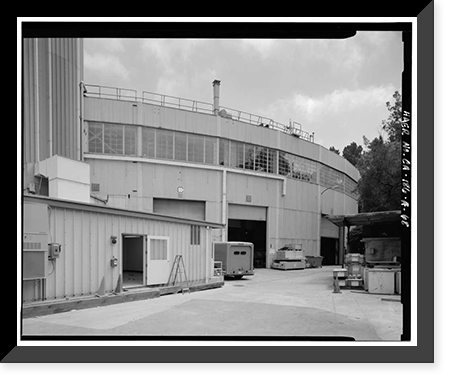 Historic Framed Print, University of California Radiation Laboratory, Bevatron, 1 Cyclotron Road, Berkeley, Alameda County, CA - 68,  17-7/8" x 21-7/8"