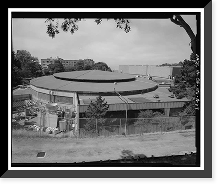 Historic Framed Print, University of California Radiation Laboratory, Bevatron, 1 Cyclotron Road, Berkeley, Alameda County, CA - 69,  17-7/8" x 21-7/8"