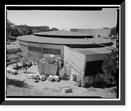 Historic Framed Print, University of California Radiation Laboratory, Bevatron, 1 Cyclotron Road, Berkeley, Alameda County, CA - 72,  17-7/8" x 21-7/8"