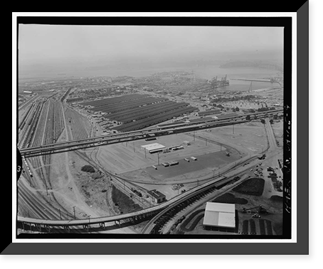 Oakland Army Base, Maritime Street at West Grand Avenue, Oakland, Alameda County, CA - 9, Vintage Print