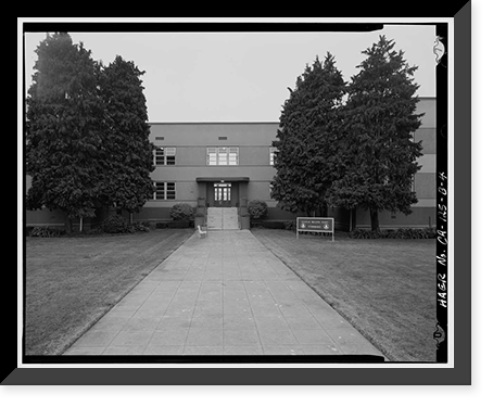 Oakland Army Base, Post Headquarters Building, Alaska & Africa Streets, Oakland, Alameda County, CA - 4, Vintage Poster