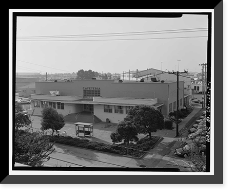 Oakland Army Base, Private Exchange Cafeteria, Bataan Avenue & Attu Street, facing Post Headquart, Oakland, Alameda County, CA, Antique Wall Art
